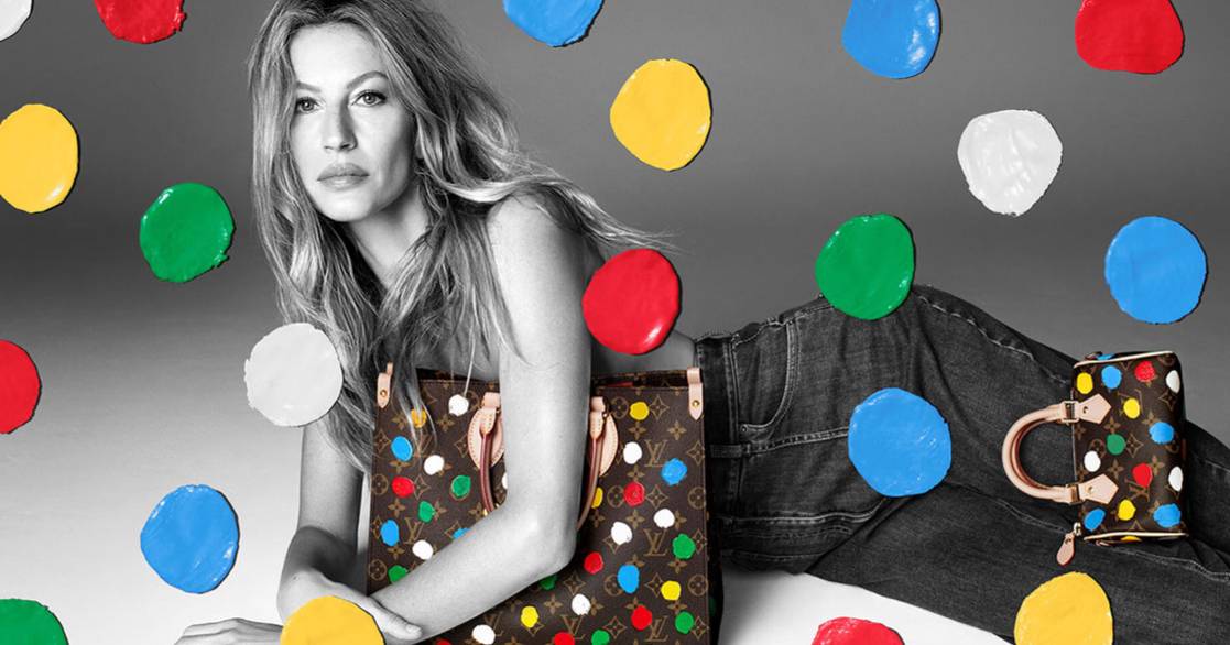 Gisele Bundchen Louis Vuitton x Yayoi Kusama